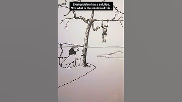 Every problem has a solution, Now what is the solution of this .#drawytstudio#trivandrumarts