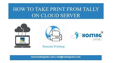 #tallyoncloud How to take print from Tally on Cloud
