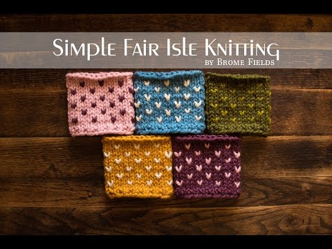 Simple Fair Isle Charts