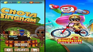 Funny Kids Colors TV :Little Singham Gameplay -Chota Singham Jungle Run VS Little Singham cycle Race screenshot 4