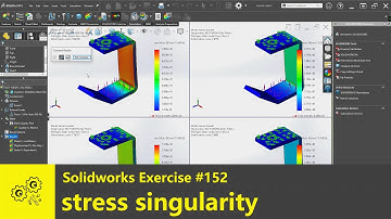 Solidworks Exercise #152 what is a stress singularity in simulation