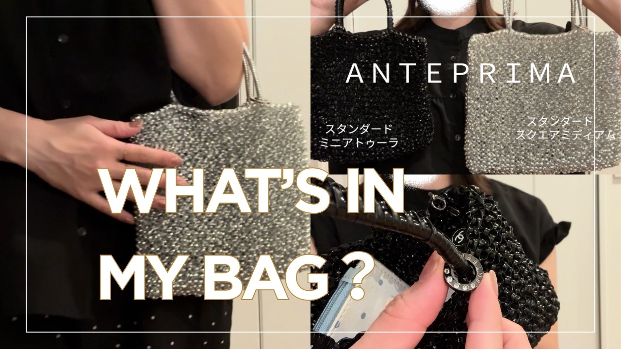 ANTEPRIMA ワイヤーバッグ大きさ比較👜鞄の中身紹介 - YouTube