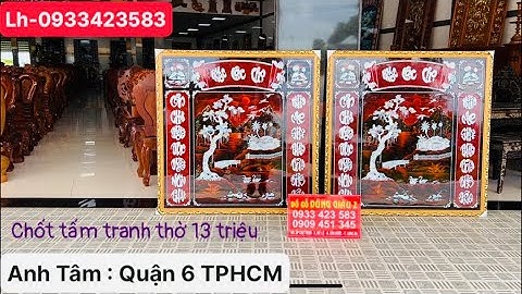 Báo giá 2 tấm tranh thờ Sơn mài khám ốc  sà cừ cao cấp : 14-6-2023