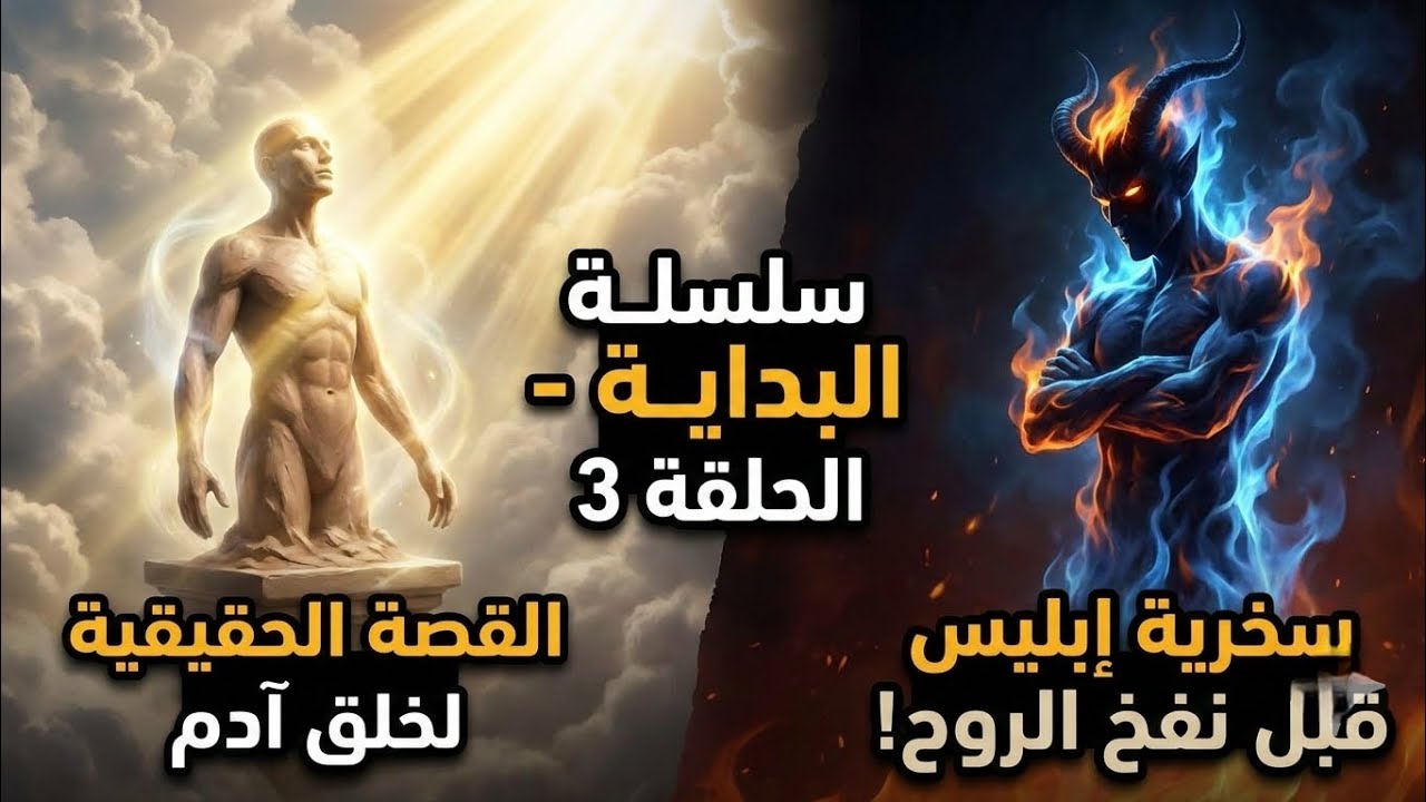 لحظة التمرد الأولى.. حينما تكبرت النار على الطين ورفض إبليس السجود! | البداية 3