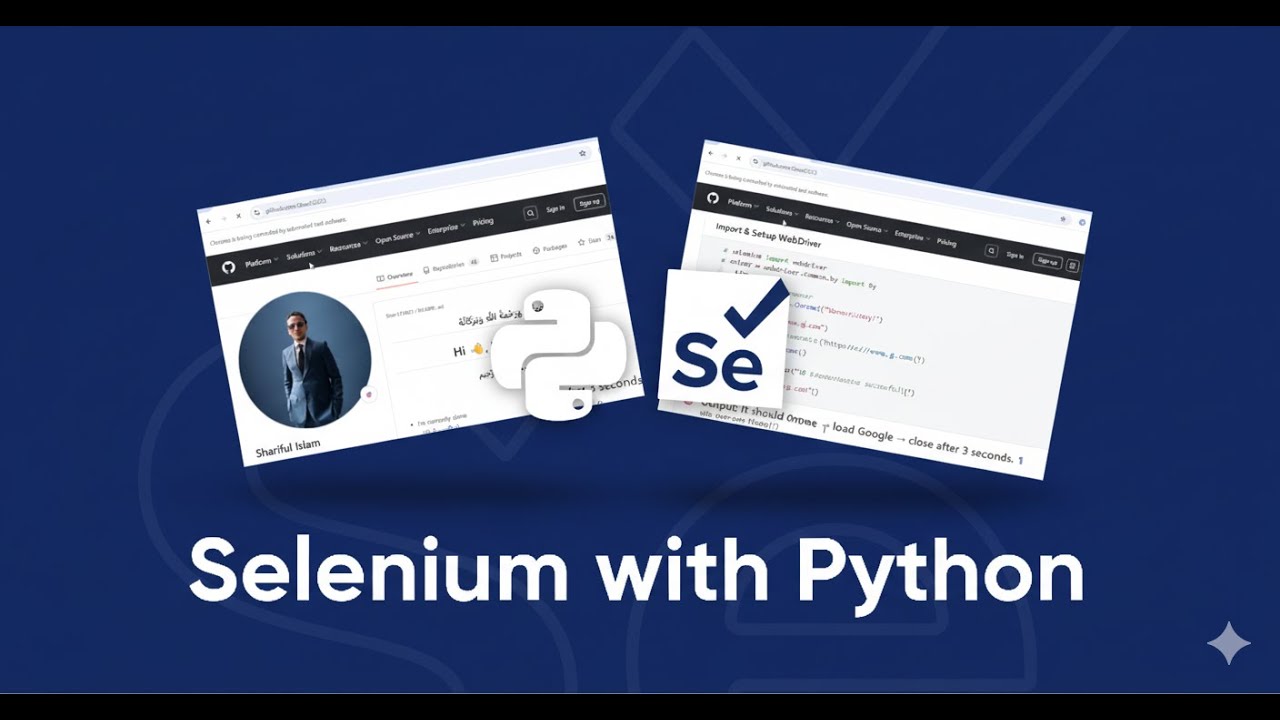 🚀 Selenium Software Testing with Python Tutorial for Beginners (2025) | Step-by-Step setup & Example