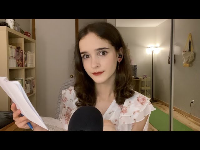 [ASMR] Shall We Study Japanese Together? (Speaking Korean, Repeating Verbs, Rambling, Pencil Sounds)