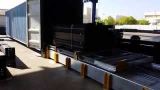 Automatic container loading via front end
