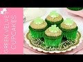 St. Patrick's Day Green Velvet Cupcakes with DIY Shamrocks // Lindsay Ann Bakes