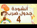 انشودة جدول ضرب 4 بطريقة جميلة ايه السهولة دي 