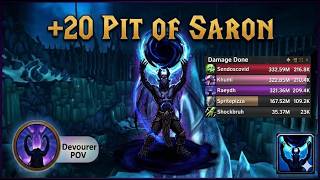 +20 Pit of Saron | Devourer DH POV | Midnight S1