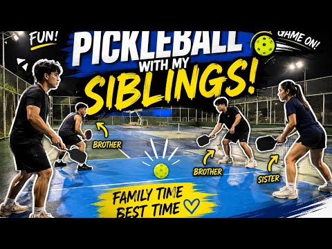 💙 My Kids Playing Pickleball Together🏓 Brothers & Sister Pickleball Challenge!