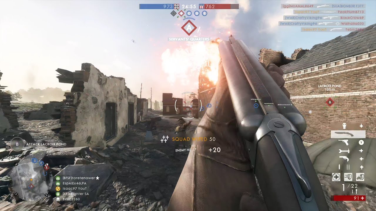 Battlefield 1: Conquest gameplay (No Commentary)