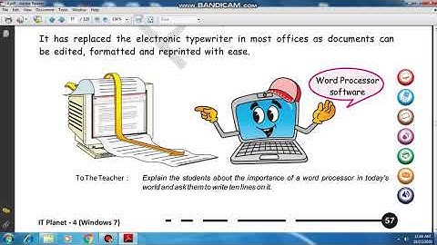 CLASS - 4 LESSON - 7 (WORD PROCESSOR) VIDEO-1
