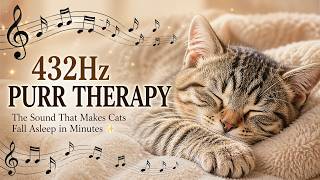 432Hz PURR THERAPY | The Sound That Makes Cats Fall Asleep in Minutes β¨