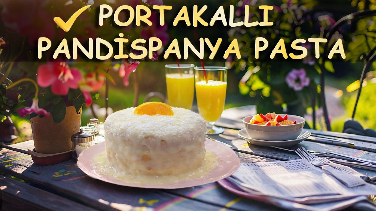 ÇOK KOLAY- Portakallı Kremalı Pamuk Pasta Tarifi 🍊 ÇOK KOLAY- Portakallı Kremalı Pamuk Pasta Tarifi 🍊
