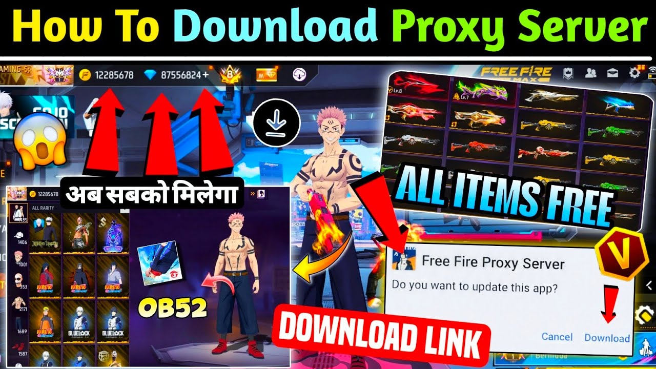 HOW TO DOWNLOAD PROXY SERVER IN FREE FIRE 😱🔥💯 | FREE FIRE PROXY SERVER | PROXY SERVER FREE FIRE