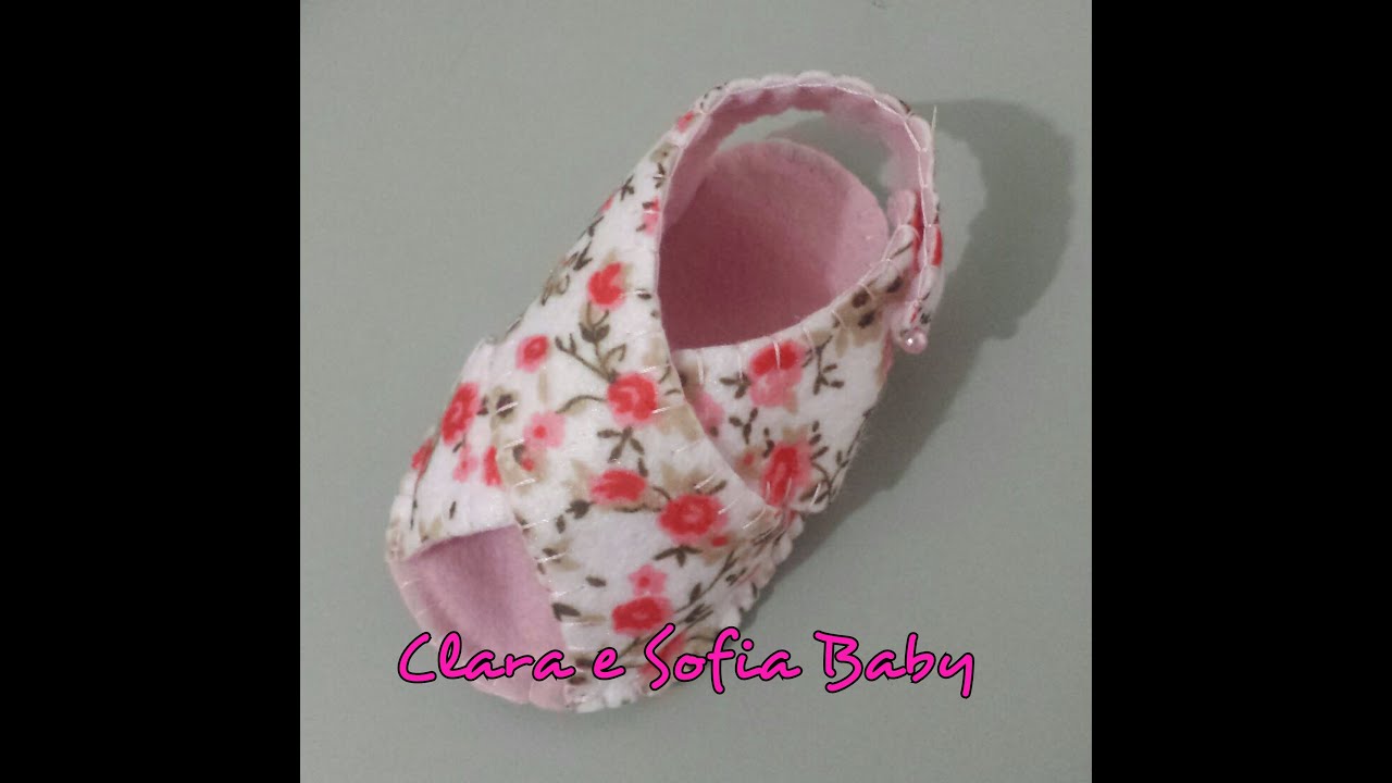 sandalinha de tecido para bebe