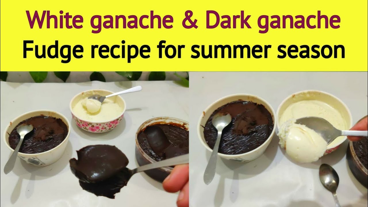 perfct ratio of white ganache dark ganache &fudge for summer @NadiyaTanvir