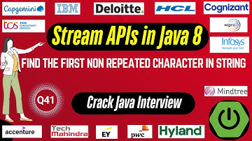 Java 8 Stream API Interview Questions: Find the First Non Repeated Character in String using Streams