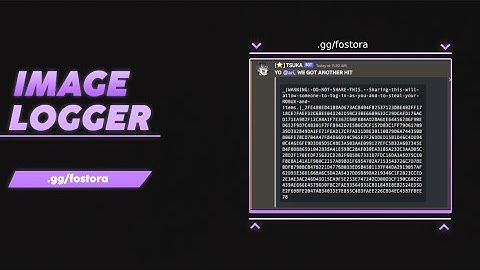 Discord Image Logger / One Click Method *FREE* (LOGS TOKEN AND ROBLOX COOKIES) || Horona Logger