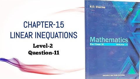 Question-11 EXERCISE-15.3 CHAPTER-15 RD SHARMA CLASS-11