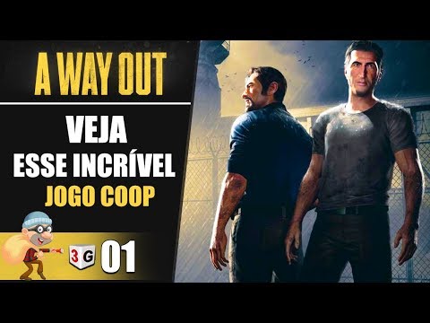 INCRÍVEL JOGO COOP - FUGINDO DA PRISÃO COM UM AMIGO - A WAY OUT #01 PT-BR  (PC) 