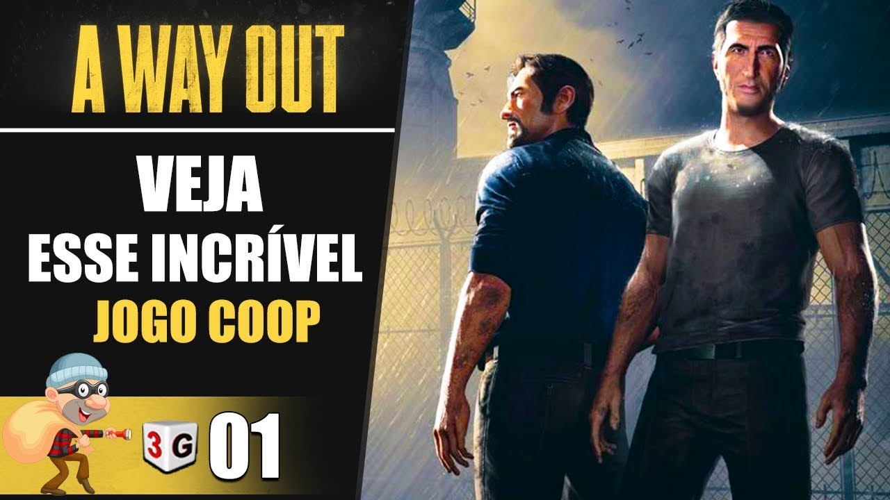 INCRÍVEL JOGO COOP - FUGINDO DA PRISÃO COM UM AMIGO - A WAY OUT