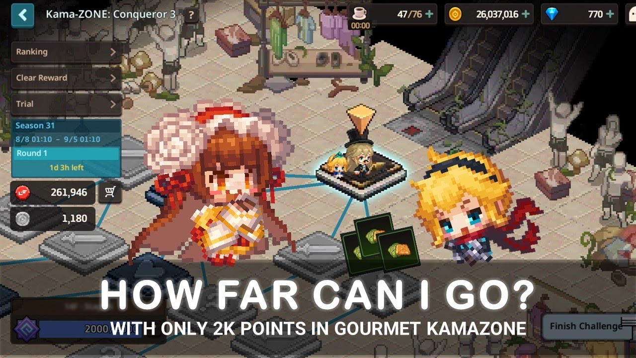[Guardian Tales] Climbing Gourmet Kamazone with 2k Points Run