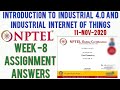 NPTEL: Introduction to industry 4.0 and Industrial Internet of Things Assignment 8 Solutions|Week 8