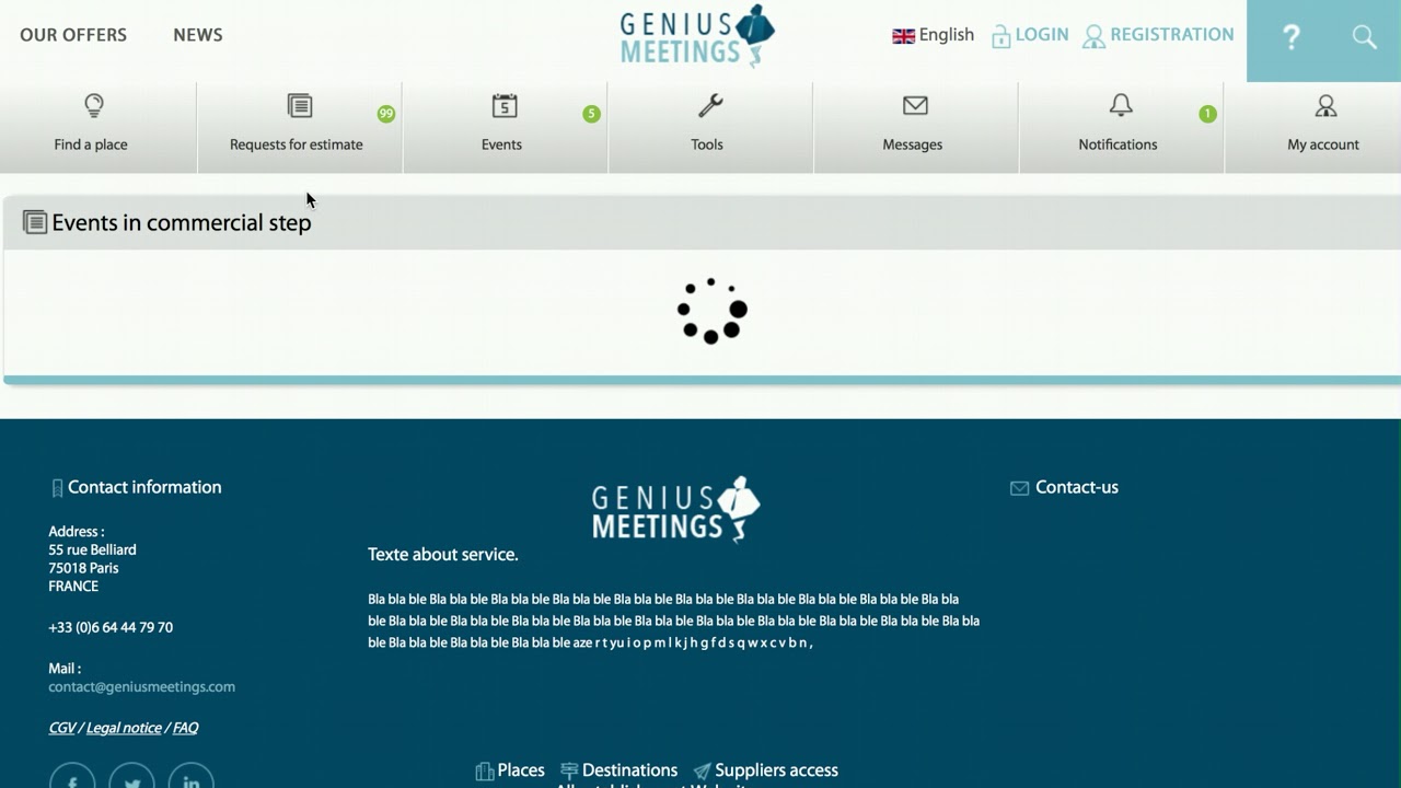 Genius Meetings Tutorial Managing Your Home Page