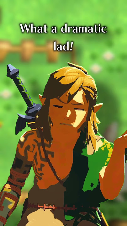 well, Link actually does talk