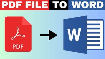 Convert PDF to Word in 2 minutes | Change PDF File to Word Document