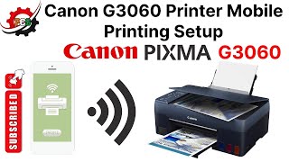 How To Setup Mobile WiFi on Canon G3060 Printer || Canon G3060 Printer wifi Setup
