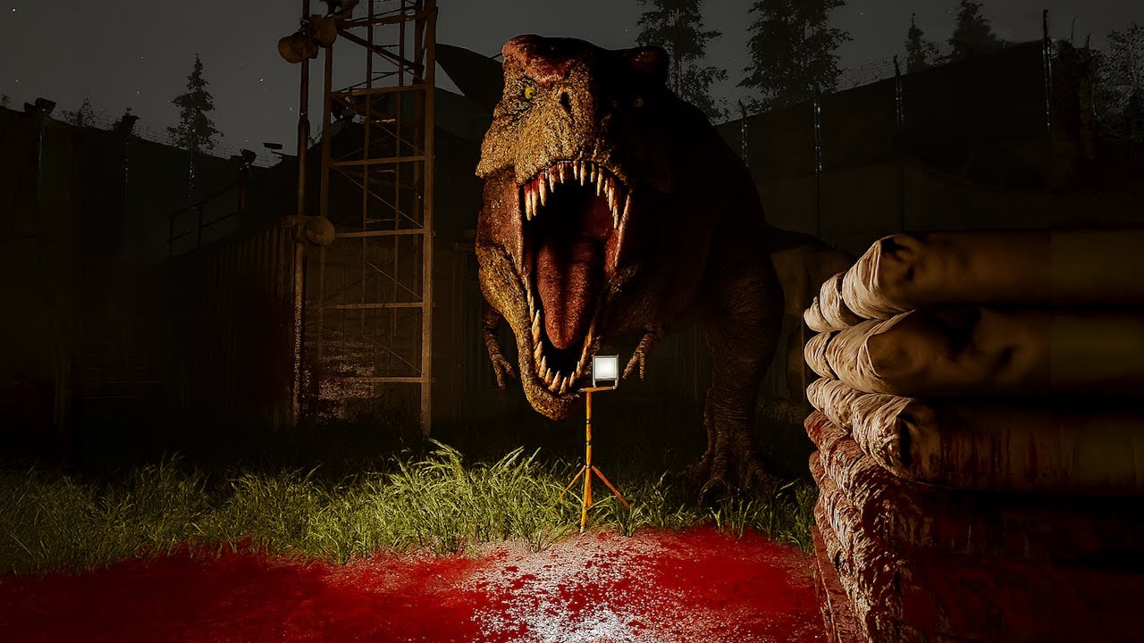 突然、キャンプ場に恐竜が現れて襲ってくるホラーゲームが怖すぎる（大絶叫あり）