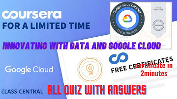 Innovating with Data and Google Cloud, Coursera quiz answers.#Coursera #googlecloud #google#learners