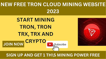 New Free Tron Cloud Mining Website 2023 | New Tron Mining Website 2023 | Crypto Mining Site