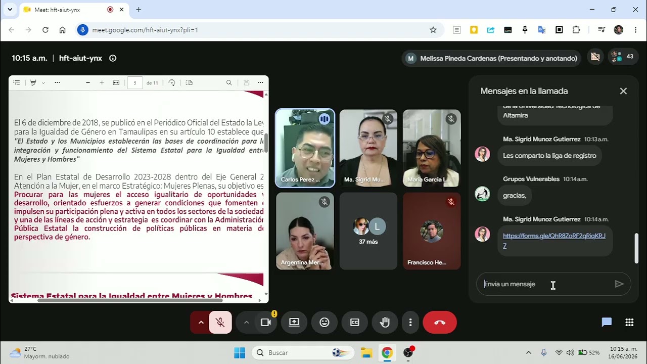 Capacitación Equidad e Igualdad de Género - 16 de junio de 2026