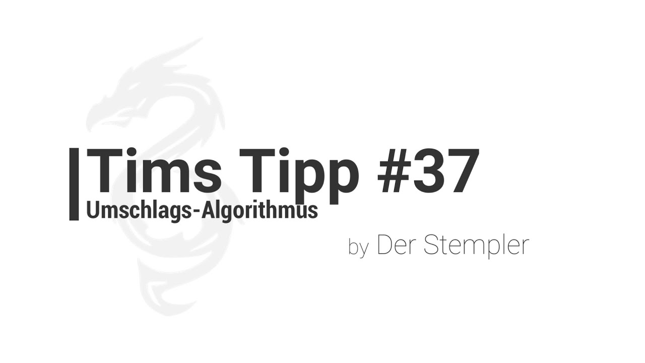 Tims Tipp #37 -- Umschlags-Algorithmus | Der Stempler ~ Stampin Up!