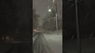 Winter Storm Hernando, Edison NJ 8:45pm 2/22/26 #hernando #njstorm #nj #njsnow #edisonnj