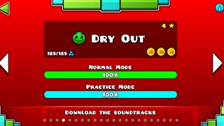 Level - 4 Dry Out 100% All Coins Normal By Robtop Geometry Dash