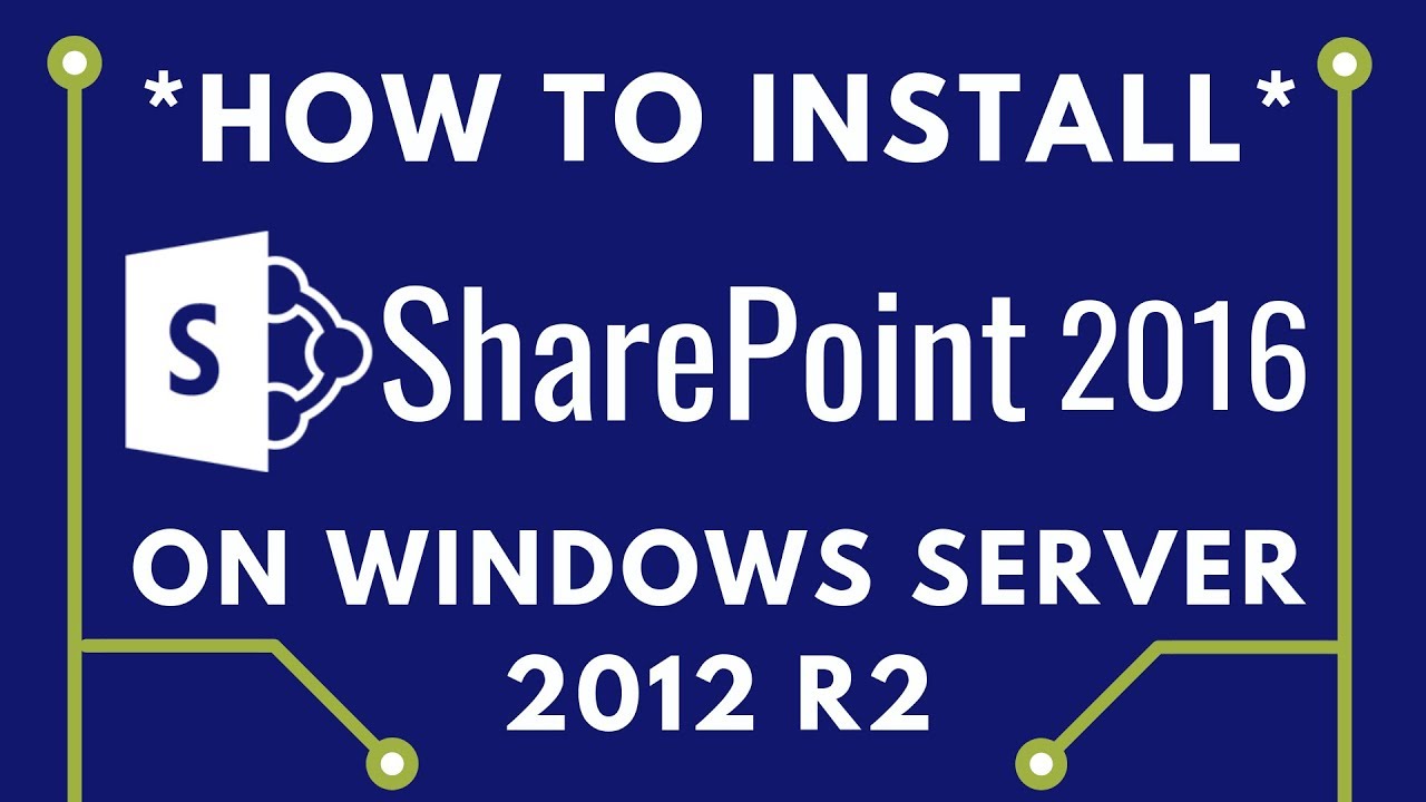 How to install SharePoint 2016 on Windows Server 2012 R2 - YouTube