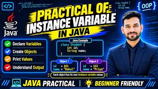 lecture 16 | Java Instance Variable का Practical Example | Hindi Tutorial |