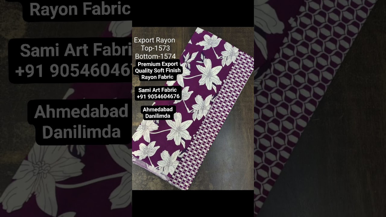 17Kg Rayon Baloch Print 58 Peak Quality Sami Art Fabric+91 9054604676 Ahmedabad Danilimda Gujarat