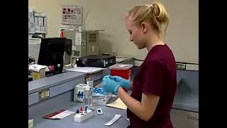 Performing a rapid strep test