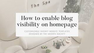 How To Edit  Homepage Blog Section On ShowIt