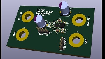 Layout of a Low EMI DC/DC Converter in KiCad
