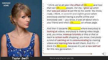 60s luyện nghe tiếng Anh với Taylor Swift - 01