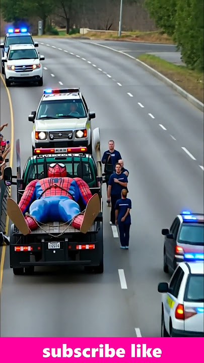 OH NO SPIDERMAN   #9443  #short #shorts #trending #shortsvideo #cats #funny  #comedy #marvel #ai