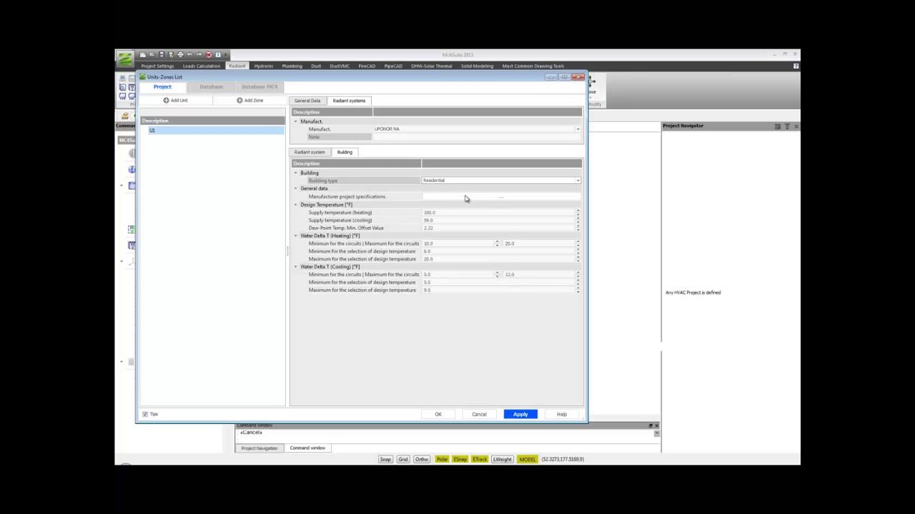 Radiant Systems Design - Set-Point Temperature