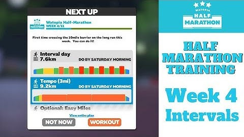 Zwift Running LIVE | Half Marathon Training | Week 4 Intervals